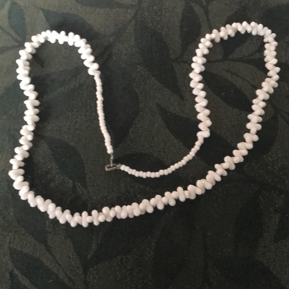 white coral necklace